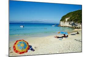 Vrika Beach, Antipaxos (Antipaxi), Ionian Islands, Greek Islands, Greece, Europe-Tuul-Mounted Photographic Print