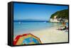 Vrika Beach, Antipaxos (Antipaxi), Ionian Islands, Greek Islands, Greece, Europe-Tuul-Framed Stretched Canvas