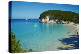 Vrika Beach, Antipaxos, Antipaxi, Ionian Islands, Greek Islands, Greece, Europe-Tuul-Stretched Canvas