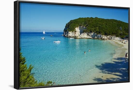 Vrika Beach, Antipaxos, Antipaxi, Ionian Islands, Greek Islands, Greece, Europe-Tuul-Framed Photographic Print