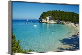 Vrika Beach, Antipaxos, Antipaxi, Ionian Islands, Greek Islands, Greece, Europe-Tuul-Framed Photographic Print