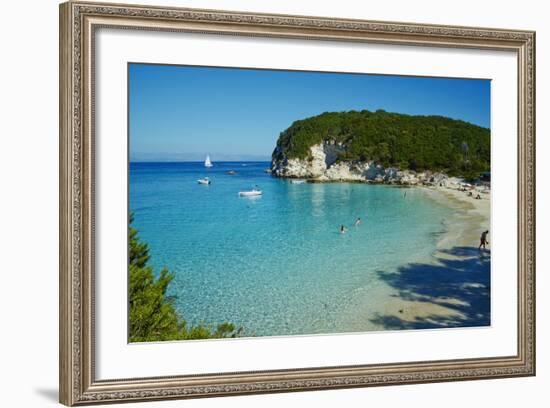 Vrika Beach, Antipaxos, Antipaxi, Ionian Islands, Greek Islands, Greece, Europe-Tuul-Framed Photographic Print