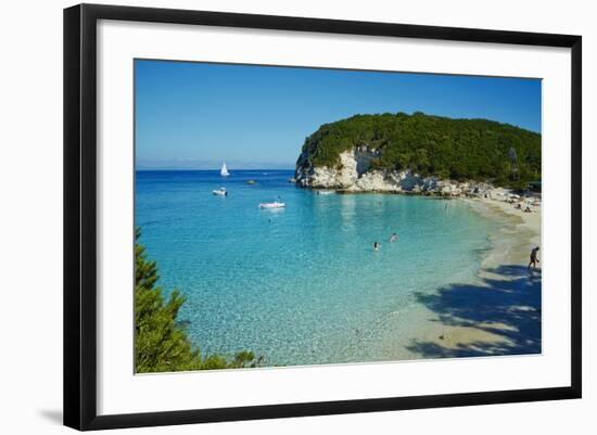 Vrika Beach, Antipaxos, Antipaxi, Ionian Islands, Greek Islands, Greece, Europe-Tuul-Framed Photographic Print