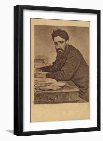 Vsevolod Garshin, Russian Short Story Writer-Ilya Efimovich Repin-Framed Giclee Print