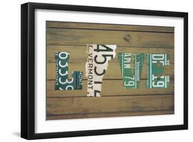 VT State Love-Design Turnpike-Framed Giclee Print