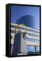 Vub Bank Building in City Business Centre, Bratislava, Slovakia, Europe-Ian Trower-Framed Stretched Canvas