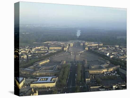 Vue aérienne du château de Versailles, en 1990-null-Stretched Canvas