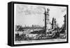 Vue Ancienne De Paris, C1615-1635-Jacques Callot-Framed Stretched Canvas