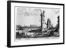 Vue Ancienne De Paris, C1615-1635-Jacques Callot-Framed Giclee Print