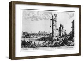 Vue Ancienne De Paris, C1615-1635-Jacques Callot-Framed Giclee Print