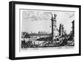 Vue Ancienne De Paris, C1615-1635-Jacques Callot-Framed Giclee Print