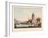 Vue D'Amsterdam No.10. De Haringspakkerstoren. La Tour Dite Aux Harengs, 1825-Cornelis de Kruyff-Framed Giclee Print