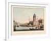 Vue D'Amsterdam No.10. De Haringspakkerstoren. La Tour Dite Aux Harengs, 1825-Cornelis de Kruyff-Framed Giclee Print