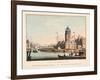 Vue D'Amsterdam No.10. De Haringspakkerstoren. La Tour Dite Aux Harengs, 1825-Cornelis de Kruyff-Framed Giclee Print