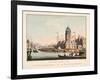 Vue D'Amsterdam No.10. De Haringspakkerstoren. La Tour Dite Aux Harengs, 1825-Cornelis de Kruyff-Framed Giclee Print