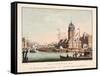 Vue D'Amsterdam No.10. De Haringspakkerstoren. La Tour Dite Aux Harengs, 1825-Cornelis de Kruyff-Framed Stretched Canvas