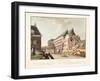 Vue D'Amsterdam No.13. Het O.I. Magazijn En Scheepstimmerwerf Ingestort Den 14 April 1822. Le Magas-Leonard Alexis Dalige de Fontenay-Framed Giclee Print