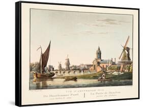 Vue D'Amsterdam No.14. De Haarlemmer Poort Van Buiten Te Zien. La Porte De Haarlem Prise Du Dehors-Cornelis de Kruyff-Framed Stretched Canvas