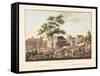 Vue D'Amsterdam No.15. De Botermarkt. Le Marché Au Beurre, 1825-Cornelis de Kruyff-Framed Stretched Canvas