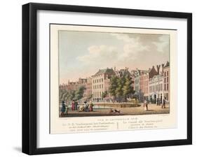 Vue D'Amsterdam No.18. De N.Z. Voorburgwal-Cornelis de Kruyff-Framed Giclee Print