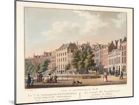 Vue D'Amsterdam No.18. De N.Z. Voorburgwal-Cornelis de Kruyff-Mounted Giclee Print