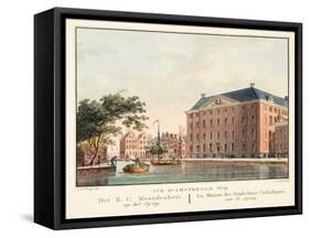 Vue D'Amsterdam No.19. Het R.C. Maagdenhuis Op Het Spuij. La Maison Des Orphelines Catholiques Sur-Cornelis de Kruyff-Framed Stretched Canvas