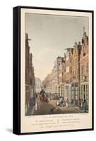 Vue D'Amsterdam No.2. De Kalverstraat Van De Gappersteeg Te Zien. Vue Du Kalverstraat Prise Du Gaap-null-Framed Stretched Canvas