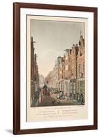 Vue D'Amsterdam No.2. De Kalverstraat Van De Gappersteeg Te Zien. Vue Du Kalverstraat Prise Du Gaap-null-Framed Giclee Print