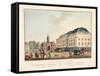 Vue D'Amsterdam No.20. De Hollandsche Schouwburg En De Leydsche Poort. Le Théatre Hollandais Et La-Cornelis de Kruyff-Framed Stretched Canvas