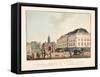 Vue D'Amsterdam No.20. De Hollandsche Schouwburg En De Leydsche Poort. Le Théatre Hollandais Et La-Cornelis de Kruyff-Framed Stretched Canvas