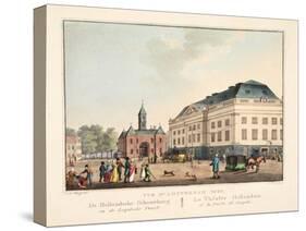 Vue D'Amsterdam No.20. De Hollandsche Schouwburg En De Leydsche Poort. Le Théatre Hollandais Et La-Cornelis de Kruyff-Stretched Canvas