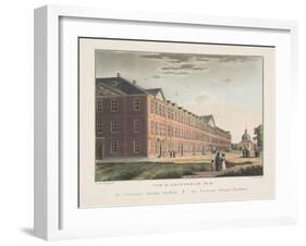 Vue D'Amsterdam No.21. De Caserne Oranje Nassau. La Caserne Orange Nassau, 1825-Cornelis de Kruyff-Framed Giclee Print