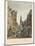 Vue D'Amsterdam No.22. De Kalverstraat-Cornelis de Kruyff-Mounted Giclee Print