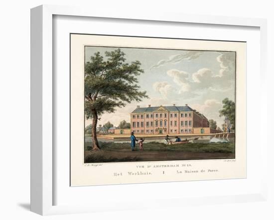 Vue D'Amsterdam No. 25, Het Werkhuis, La Maison De Force, 1825-Cornelis de Kruyff-Framed Giclee Print