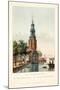 Vue D'Amsterdam No.32. De Mont Albans-Toren. La Tour Dite Mont-Alban, 1825-Hendrik Gerrit ten Cate-Mounted Giclee Print