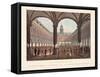 Vue D'Amsterdam No.33. De Groote Beurs Van Binnen. La Grande Bourse Á L'Intérieur, 1825-Hendrik Gerrit ten Cate-Framed Stretched Canvas