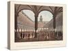 Vue D'Amsterdam No.33. De Groote Beurs Van Binnen. La Grande Bourse Á L'Intérieur, 1825-Hendrik Gerrit ten Cate-Stretched Canvas
