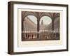 Vue D'Amsterdam No.33. De Groote Beurs Van Binnen. La Grande Bourse Á L'Intérieur, 1825-Hendrik Gerrit ten Cate-Framed Giclee Print