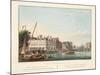 Vue D'Amsterdam No.34. De Binnen Amstel Bij De Heerengracht En De Blaauw-Brug. L'Amstel Le Heerengr-Cornelis de Kruyff-Mounted Giclee Print