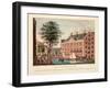 Vue D'Amsterdam No.35. Het Oude Zijds Heeren-Logement. La Maison Dite O.Z. Heeren-Logement, 1825-Cornelis de Kruyff-Framed Giclee Print