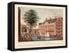Vue D'Amsterdam No.35. Het Oude Zijds Heeren-Logement. La Maison Dite O.Z. Heeren-Logement, 1825-Cornelis de Kruyff-Framed Stretched Canvas