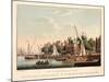 Vue D'Amsterdam No.36. Het Zeeregt En Kamperhoofd. Le Quai Dit Zeeregt Ou Kamperhoofd. Le Quai Dit-Cornelis de Kruyff-Mounted Giclee Print