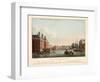 Vue D'Amsterdam No.38. Het Diaconie Weeshuis De Blaauw-Brug En Het Einde Van De Erwtenmarkt. La Mai-Cornelis de Kruyff-Framed Giclee Print