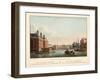 Vue D'Amsterdam No.38. Het Diaconie Weeshuis De Blaauw-Brug En Het Einde Van De Erwtenmarkt. La Mai-Cornelis de Kruyff-Framed Giclee Print