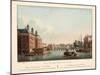 Vue D'Amsterdam No.38. Het Diaconie Weeshuis De Blaauw-Brug En Het Einde Van De Erwtenmarkt. La Mai-Cornelis de Kruyff-Mounted Giclee Print