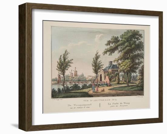 Vue D'Amsterdam No.4. De Weesperpoort Ran De Schans Te Zien. La Porte De Weesp Prise Du Rempart-Cornelis de Kruyff-Framed Giclee Print