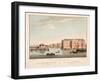 Vue D'Amsterdam No.5. Het Koninglijk Magazijn Der Marine. Vue De L'Amirautè, 1825-Cornelis de Kruyff-Framed Giclee Print