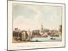Vue D'Amsterdam No.8. De Hooge of Amstel Sluis. Le Pont De L'Amstel, 1825-Cornelis de Kruyff-Mounted Giclee Print