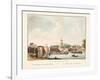 Vue D'Amsterdam No.8. De Hooge of Amstel Sluis. Le Pont De L'Amstel, 1825-Cornelis de Kruyff-Framed Giclee Print