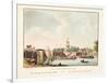 Vue D'Amsterdam No.8. De Hooge of Amstel Sluis. Le Pont De L'Amstel, 1825-Cornelis de Kruyff-Framed Giclee Print